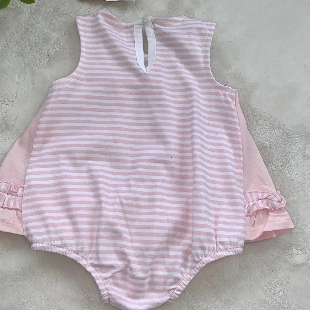 NWT First Impressions Pink Cat Sunsuit 0-3M Bodysuit